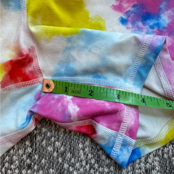 SOLD FLEO Summer Clouds Shorts True High Blue Pink Yellow - Small - Picture 12 of 15